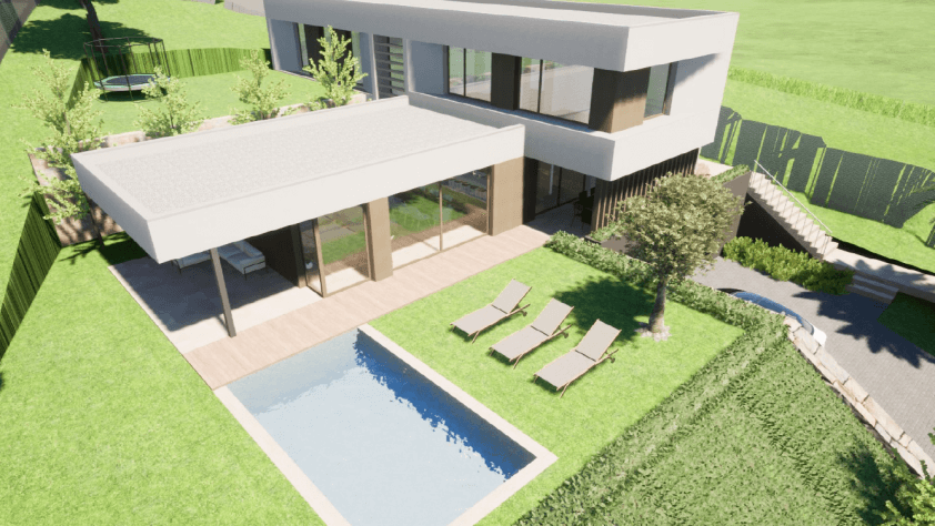 9417 D2 Venta parcela en Sitges y proyecto casa unifamiliar