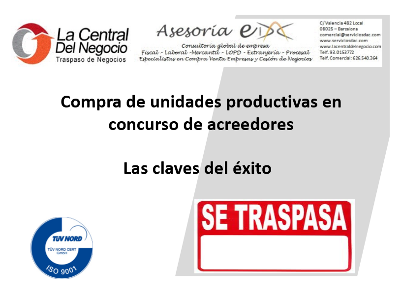 concurso de acreedores la central del negocio
